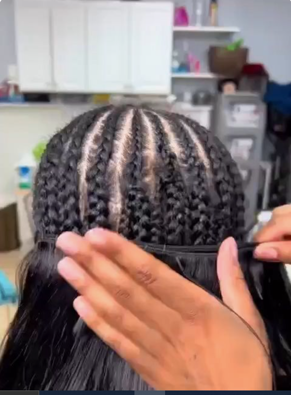sew-in quick weave hairstyle