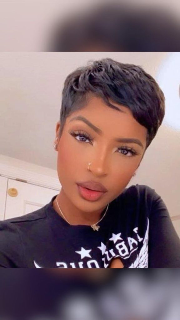 pixie cut quick weave hairstyle
