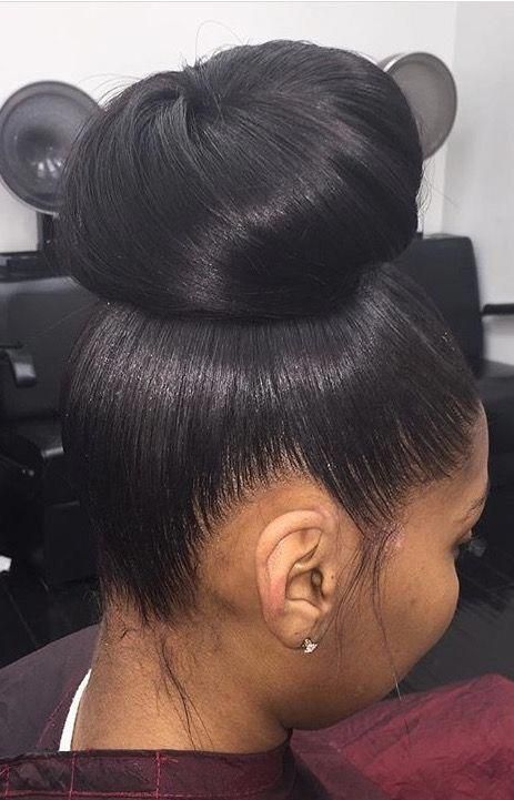 high afro ponytail